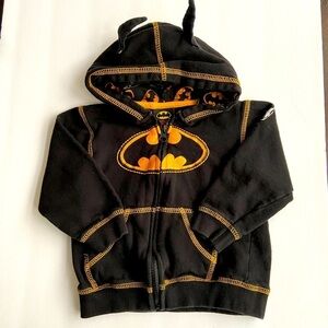 Batman Kids Hoodie in Black and Orange